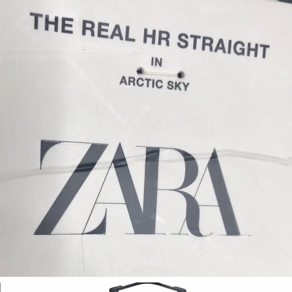 Zara The Real High Rise Straight Leg Full Length Jeans - Picture 5 of 10